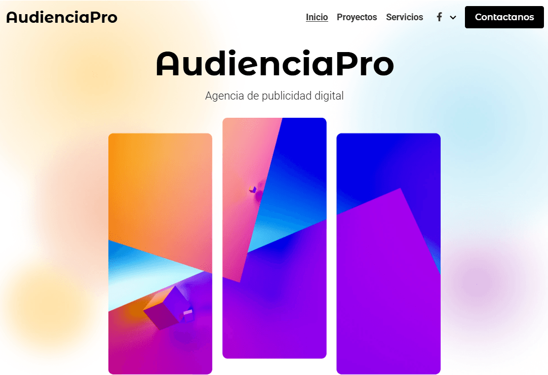 Plantilla AudiencePro de Strikingly