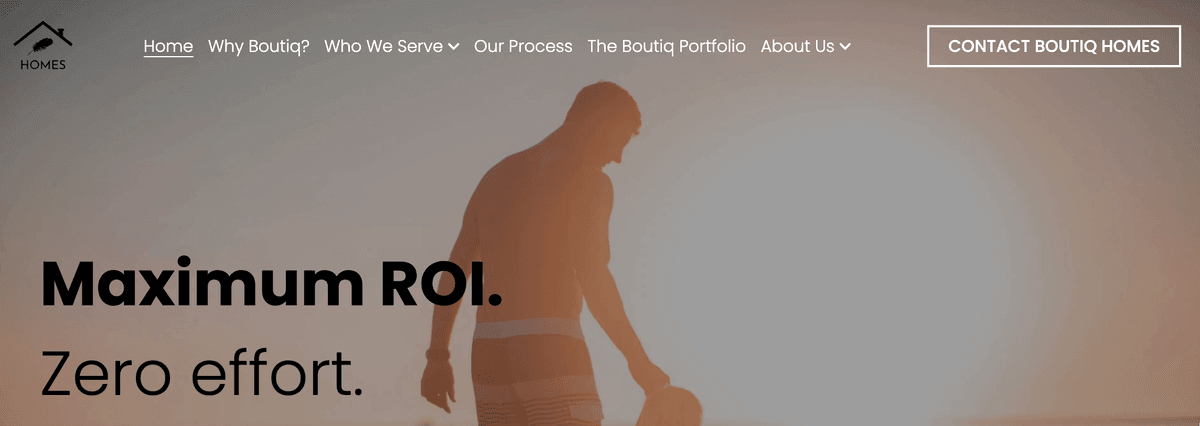 Sitio web de casas boutique