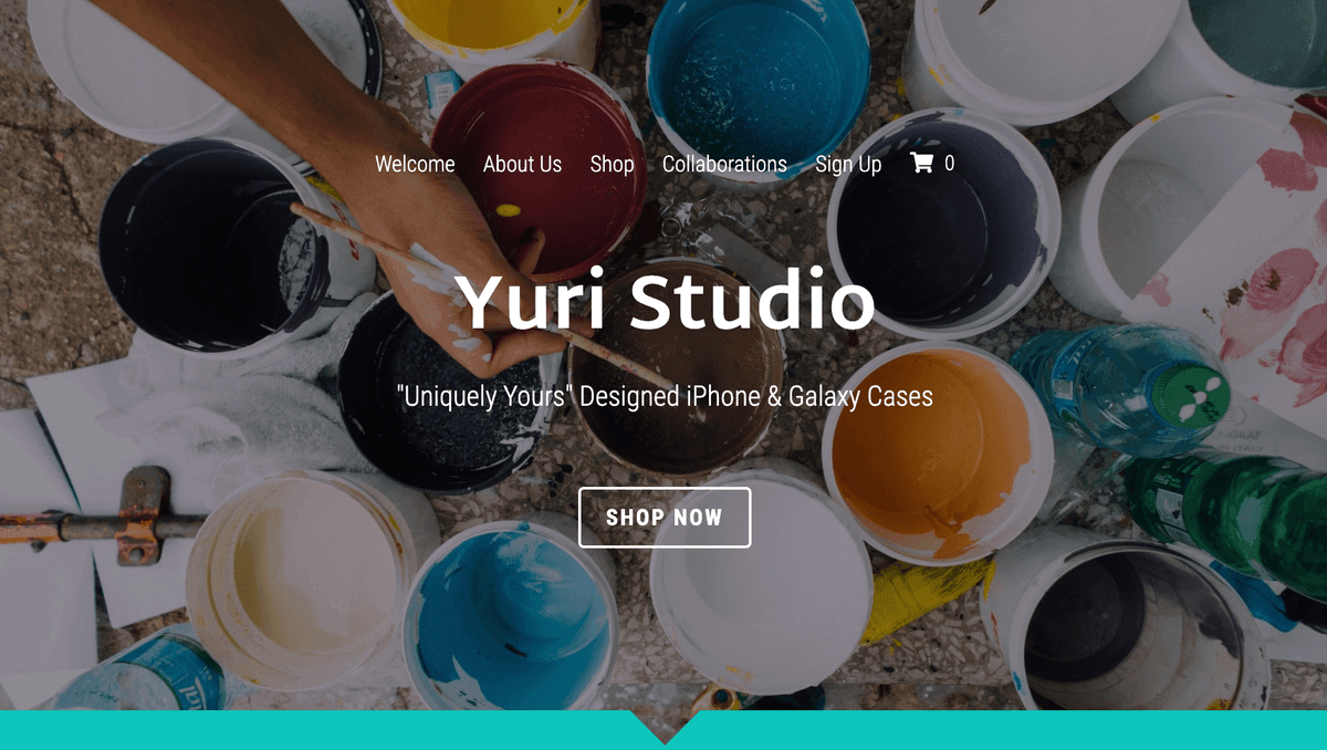Personalisierte Handyhüllen-Vorlage von Yuri Studio (Strikingly)