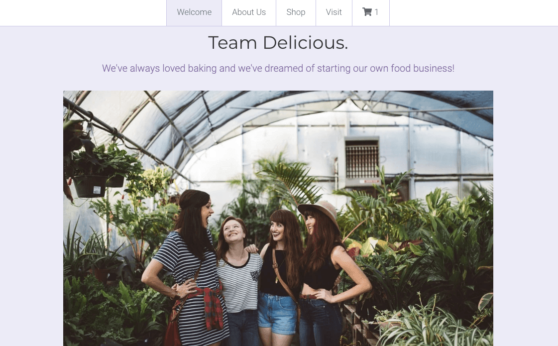 Minimal Store Template von Strikingly