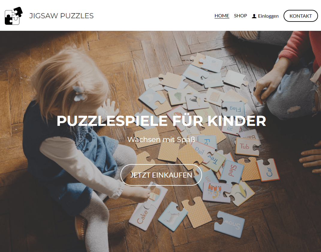 Puzzle-Vorlage von Strikingly