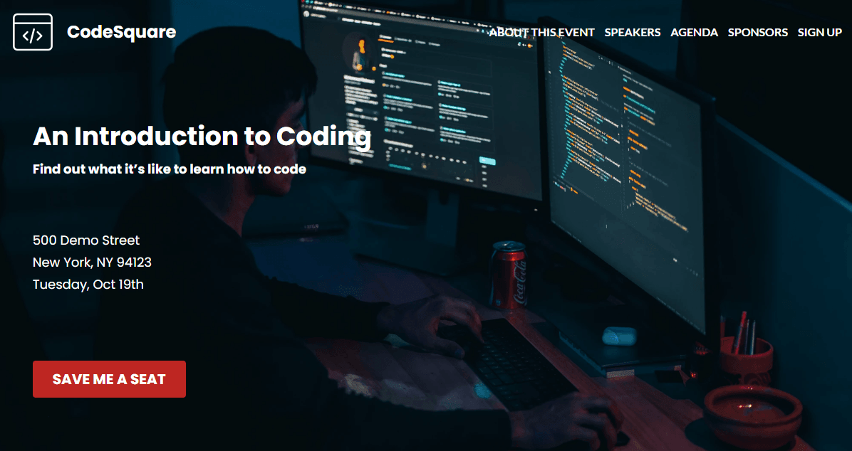 Plantilla de CodeSquare