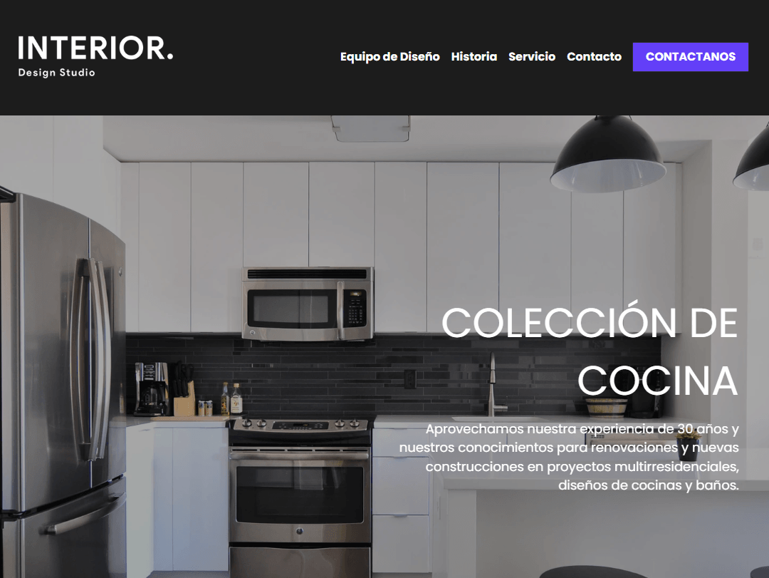 Innenvorlage von Strikingly