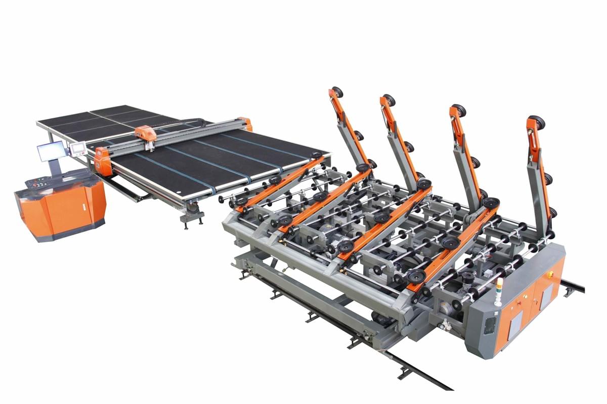 glass cutting line, glass loading table, glass breaking table, laminated glass cutting machine
