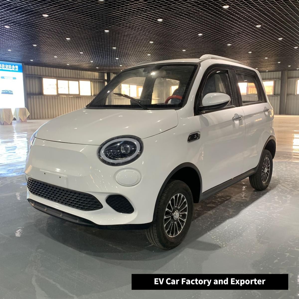 fully enclosed mini ev car fiat electric car short trip picking kids