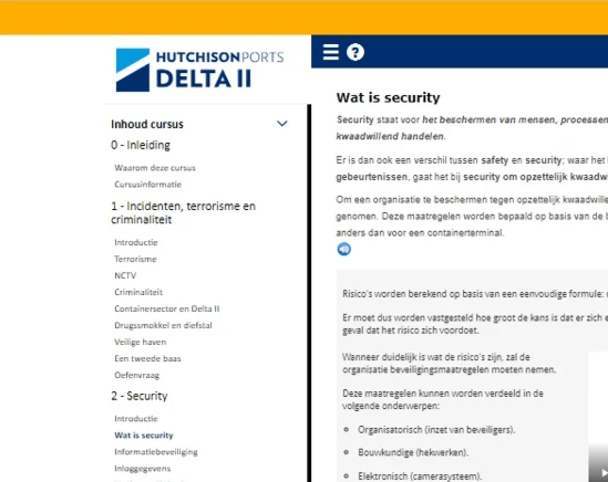 Duidelijk navigatie voor de deelnemer