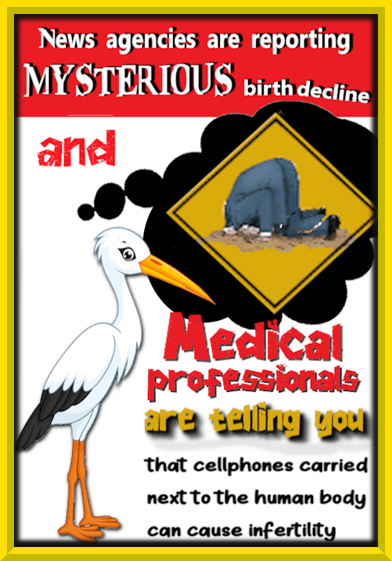 birth decline worldwide by cellphones
