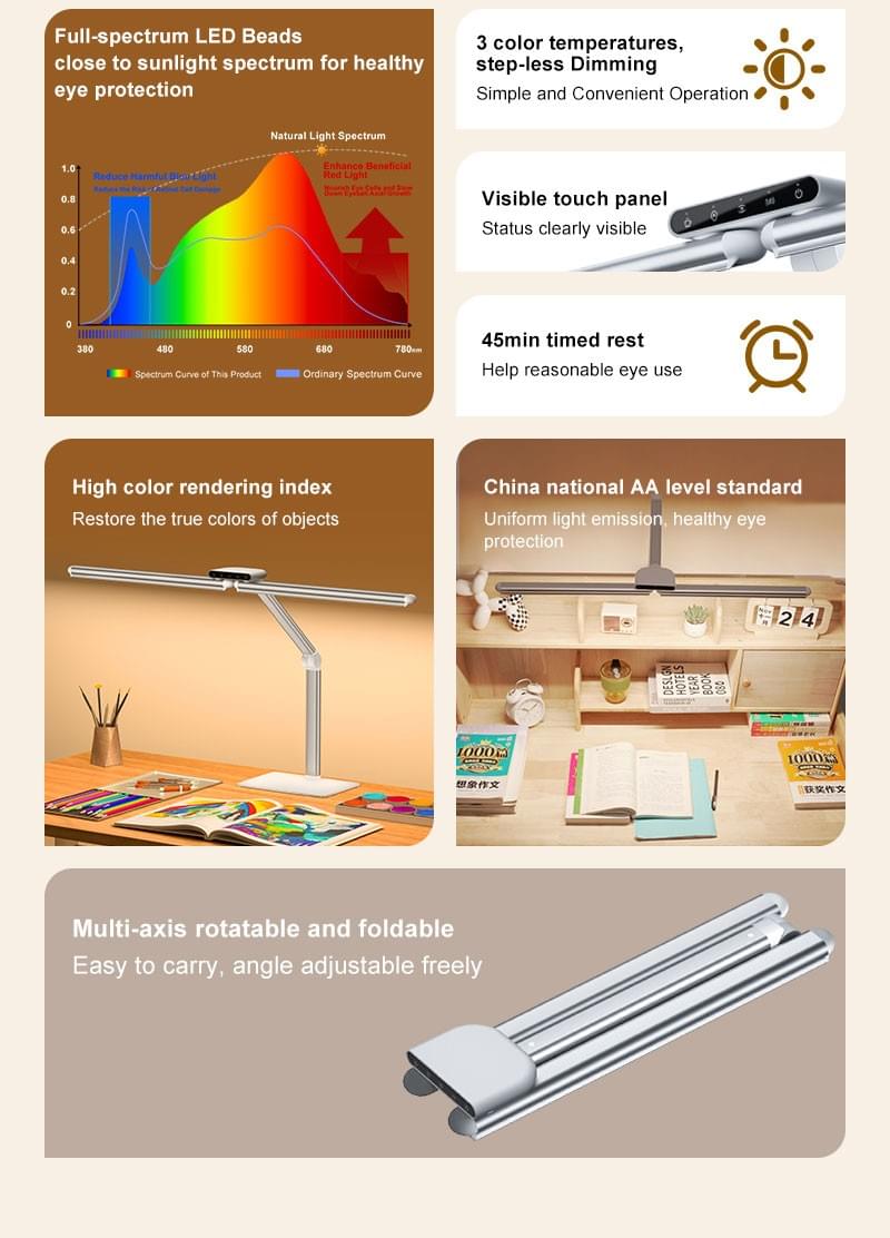 【LED-903】Eye-Care Radar Motion Sensor Desk Lamp