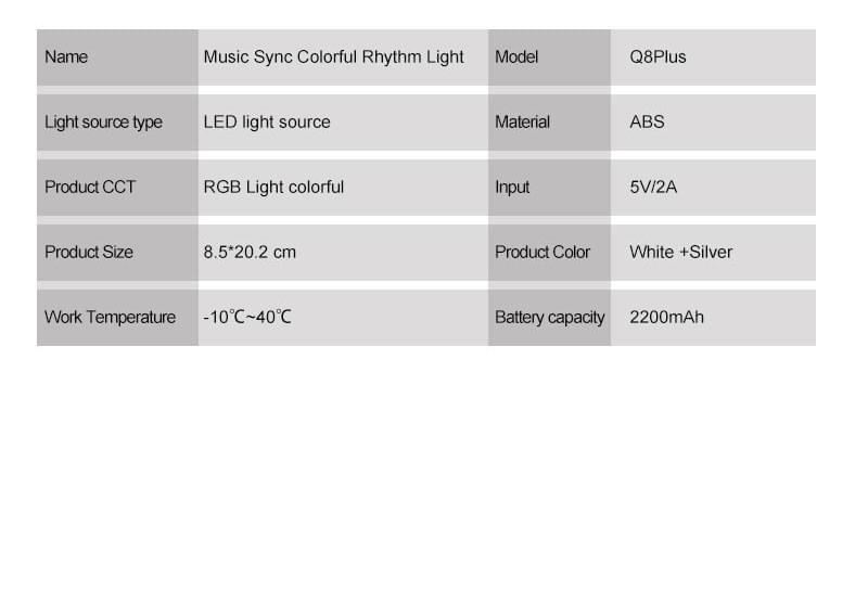 LED-850C Music Sync Colorful Rhythm Light