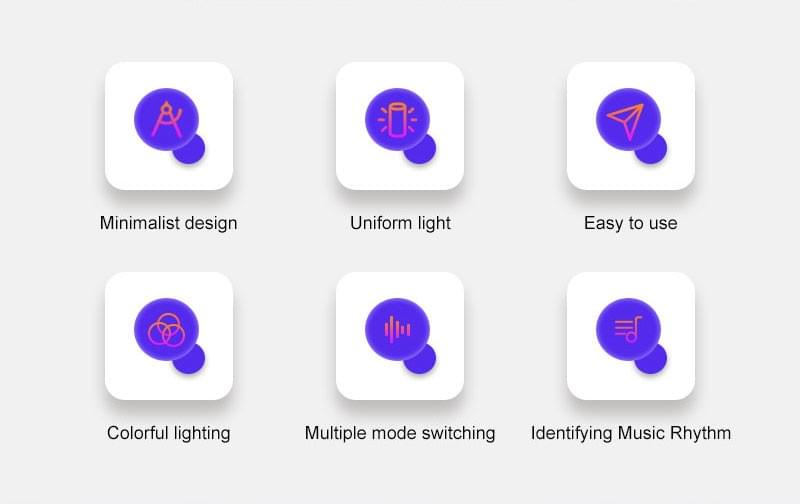 LED-850C Music Sync Colorful Rhythm Light