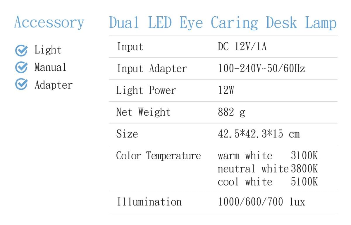 (LED-800W) Wireless Charging Desk Lamp