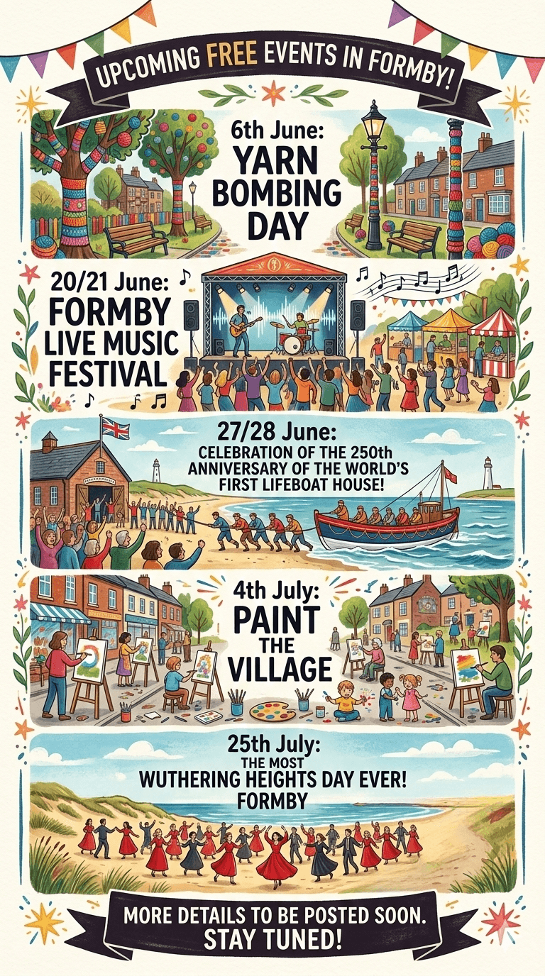 Upcoming free summer events in formby