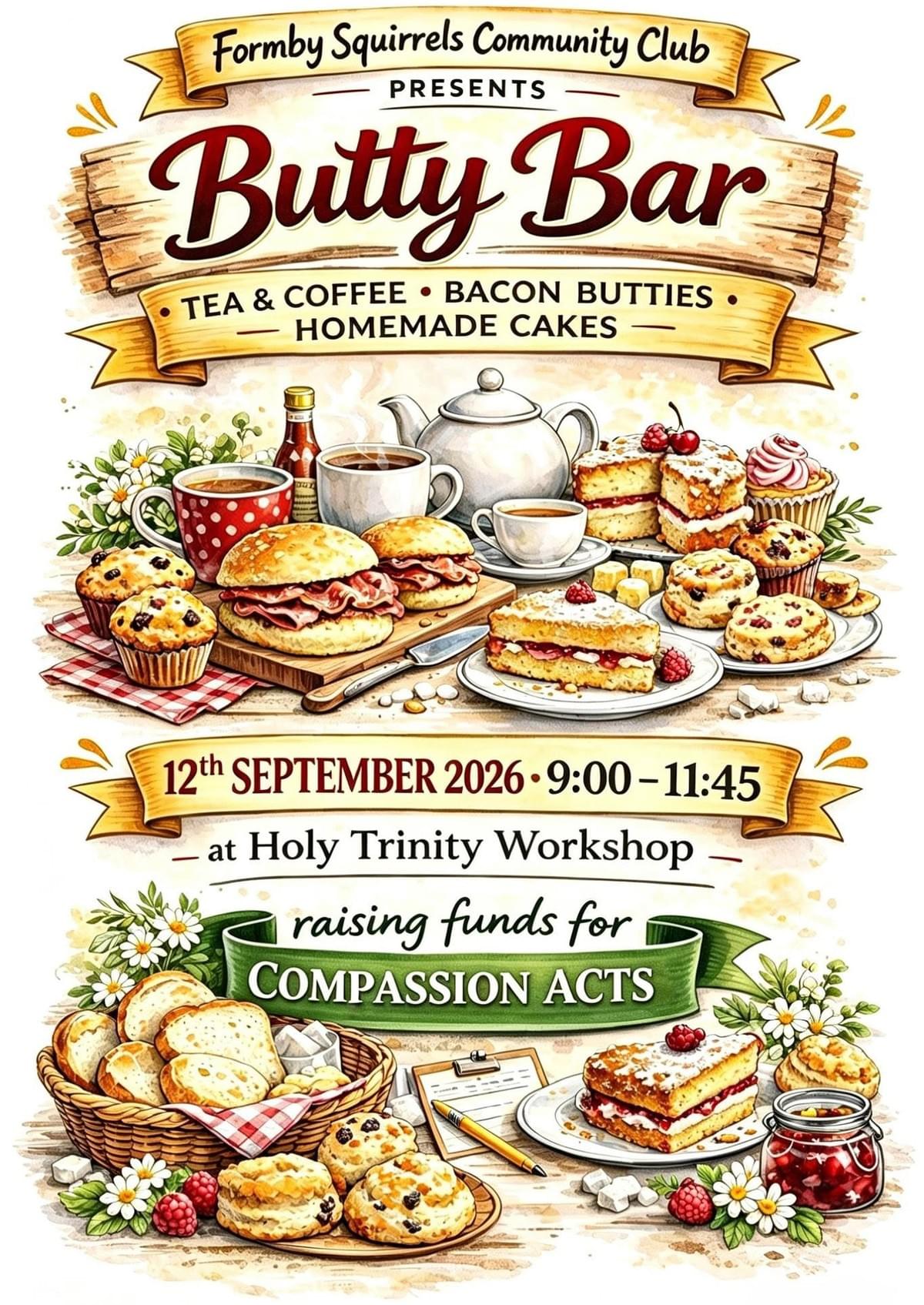 Butty Bar Morning in Formby - Formby Squirrels Community Club