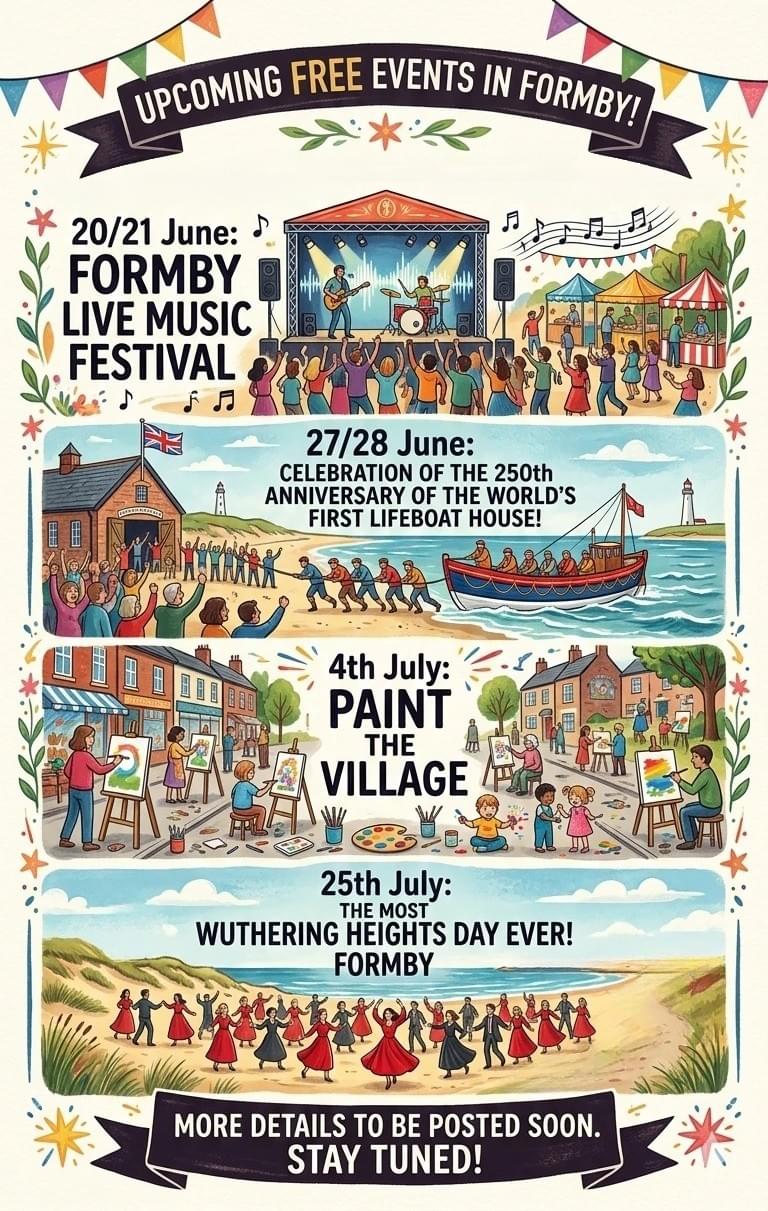 FREE events in Formby - June-July 2026 