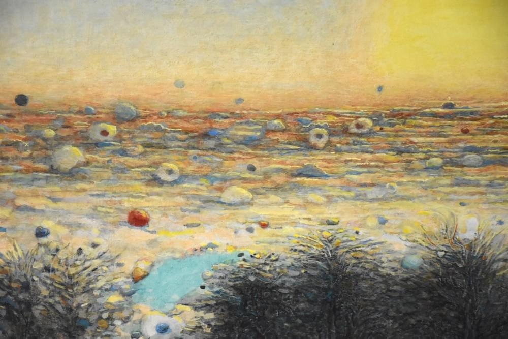 No. 446   雲頂初光_2025年王源林美展入選獎