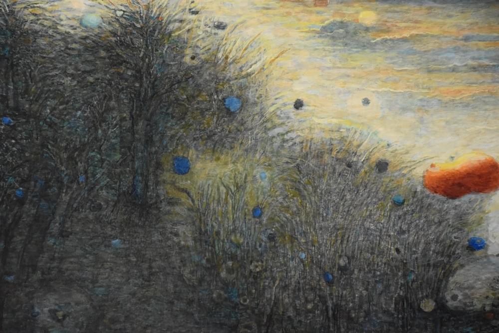 No. 446   雲頂初光_2025年王源林美展入選獎