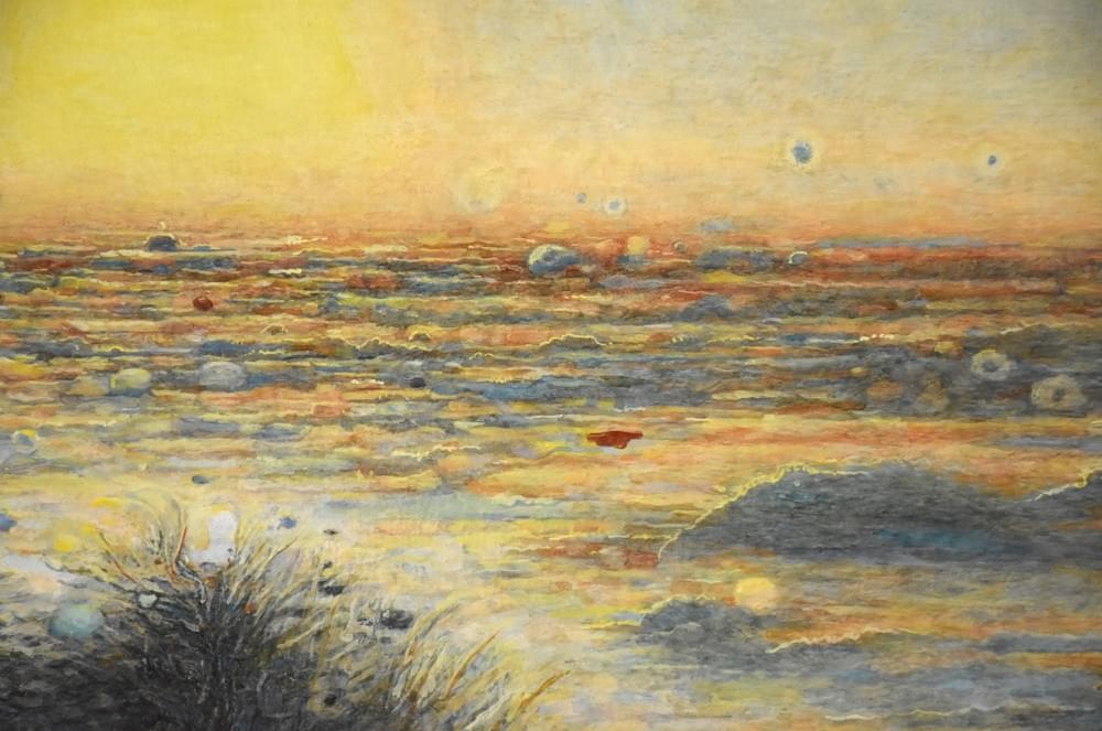 No. 446   雲頂初光_2025年王源林美展入選獎