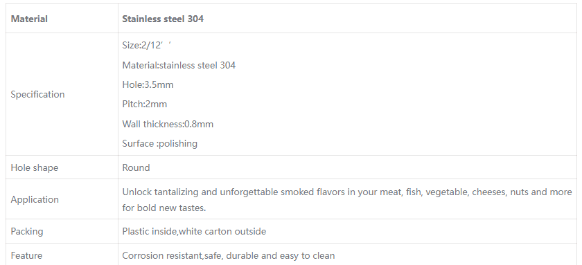 Round Type Smoker Tube