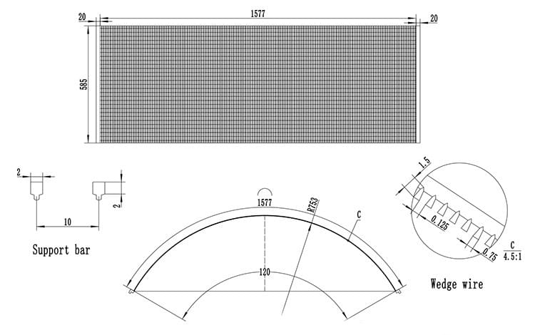 Wedge Wire Filter Plate