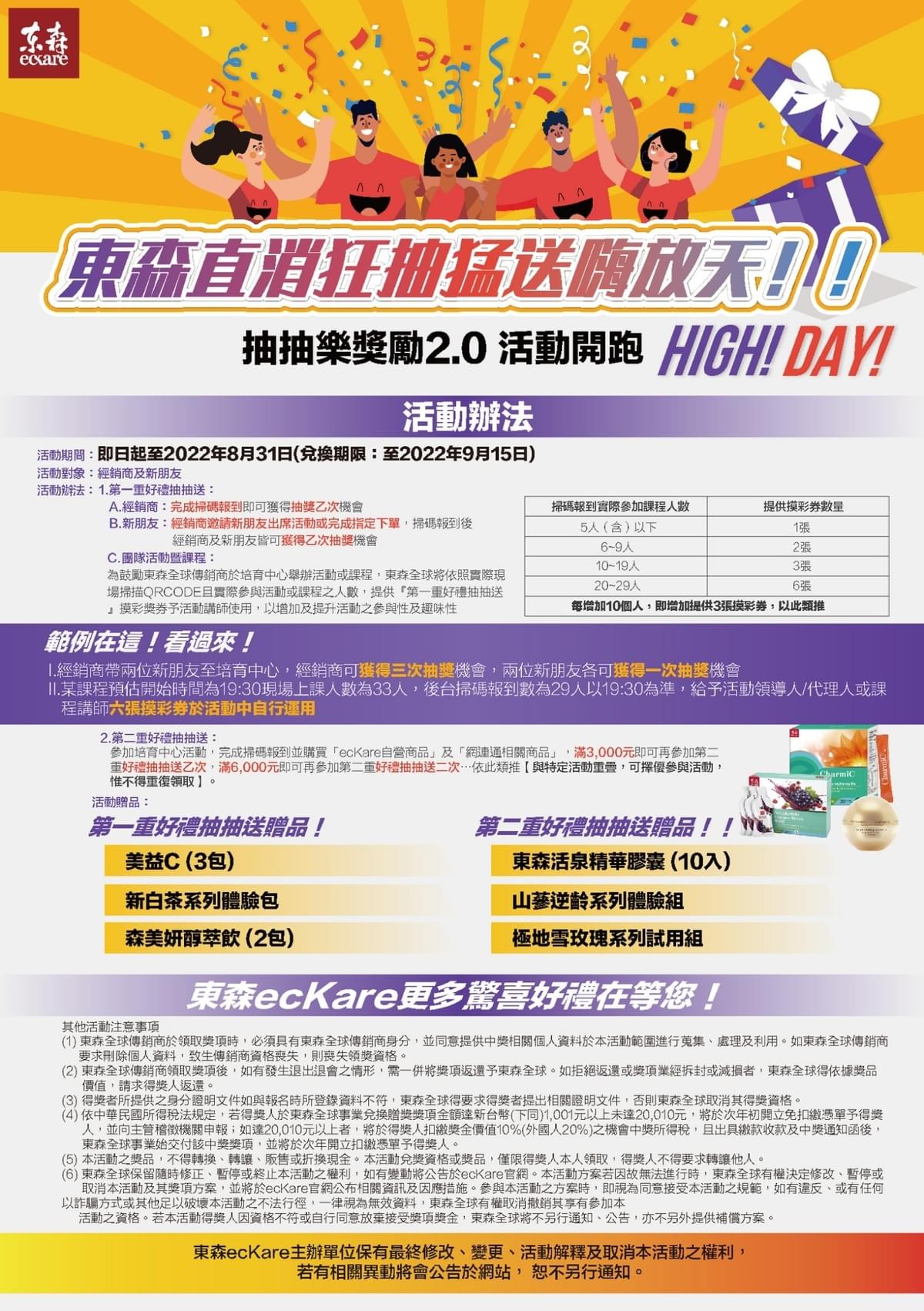 東森直消狂抽猛送嗨放天 抽抽樂獎勵2.0活動