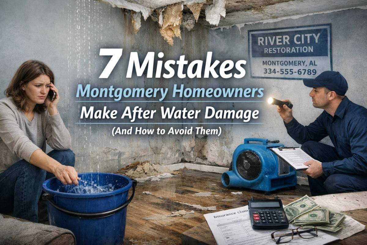 7 Mistakes after water damage
