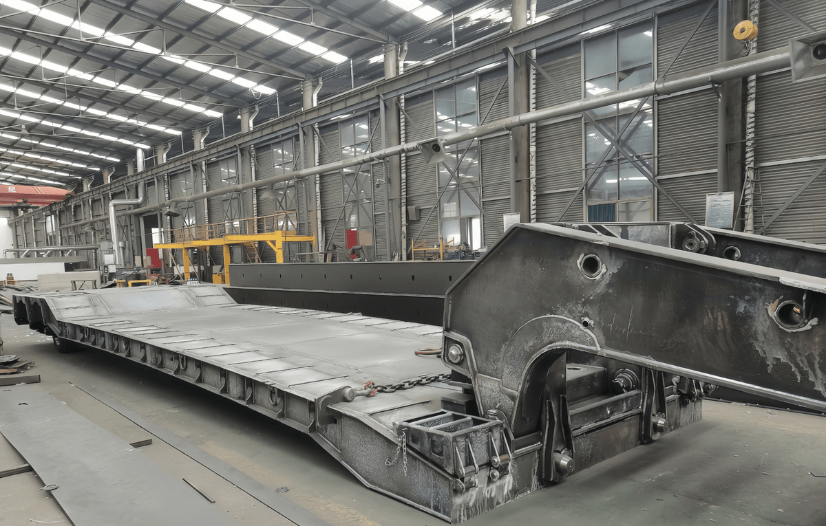 Heavy Loads 2-Lane 4-Axle Detachable Gooseneck Lowbed Trailer