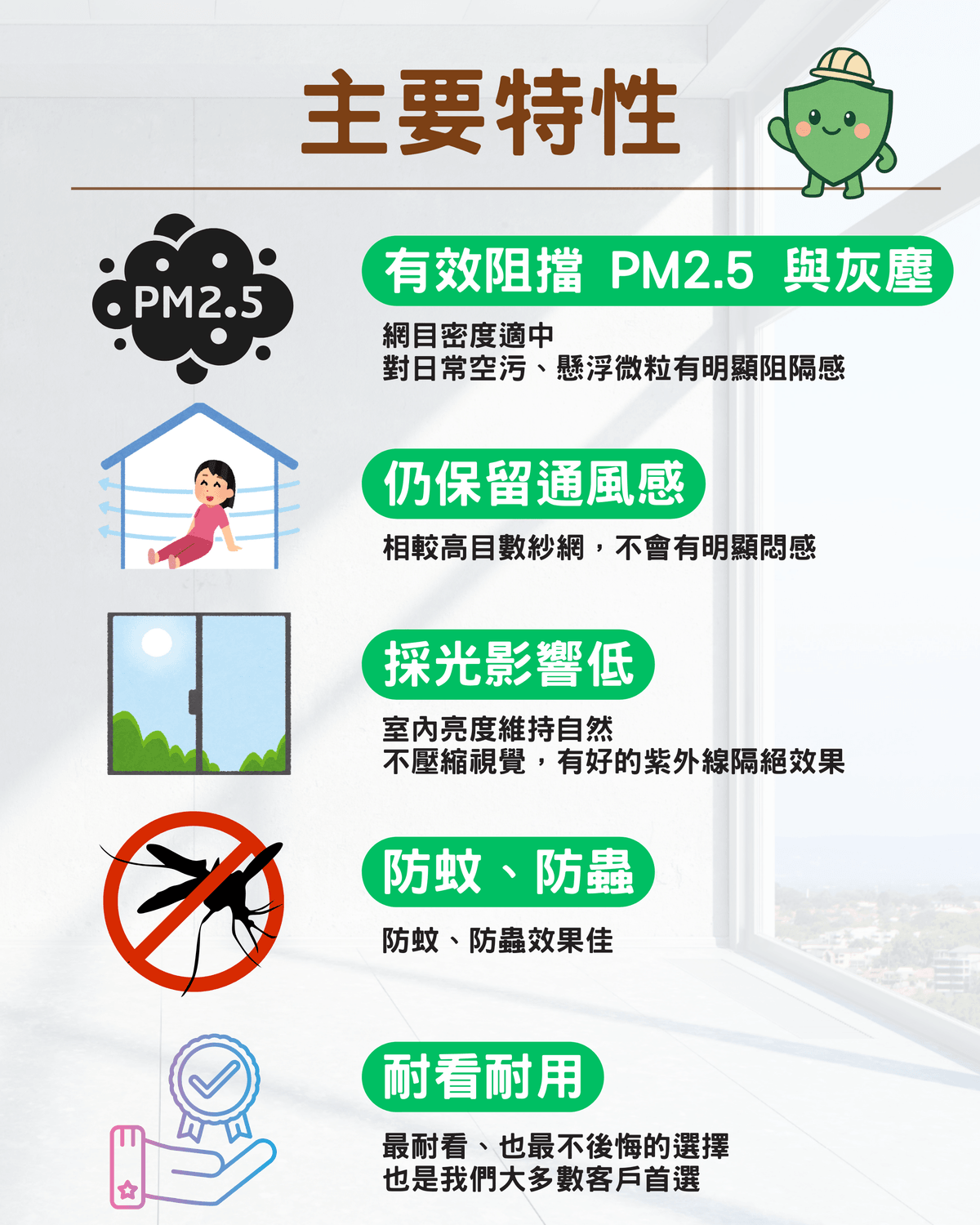 SY-AIR 80 拾悅防霾紗網