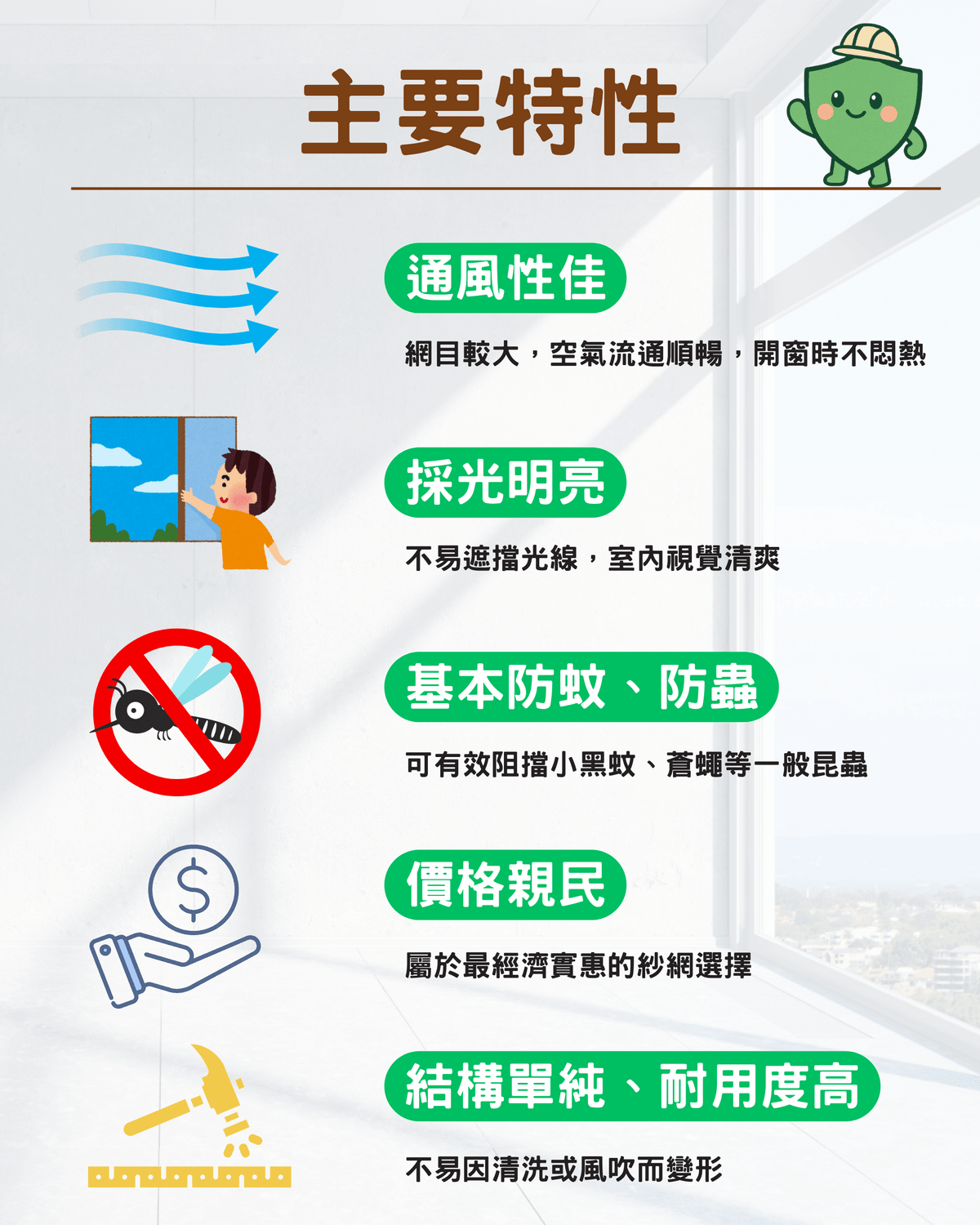 SY-AIR 48 拾悅清風紗網