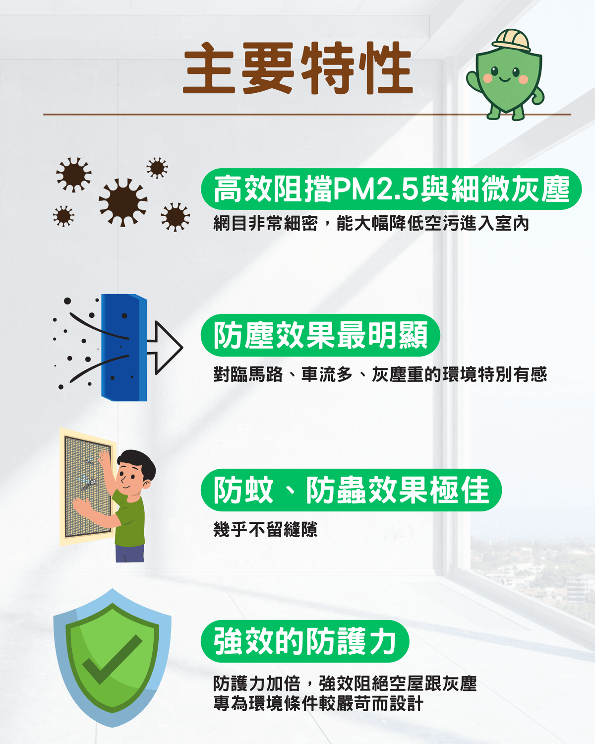 SY-AIR 150 拾悅高效極淨紗網