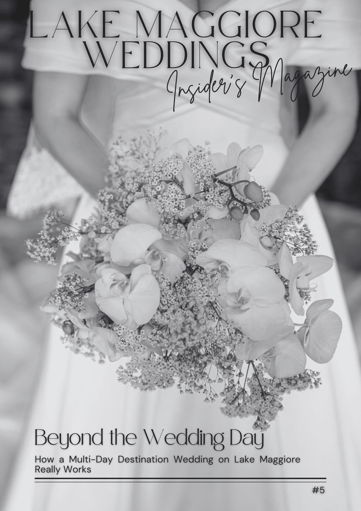 Bride at the sunset on a pier on Lake Maggiore