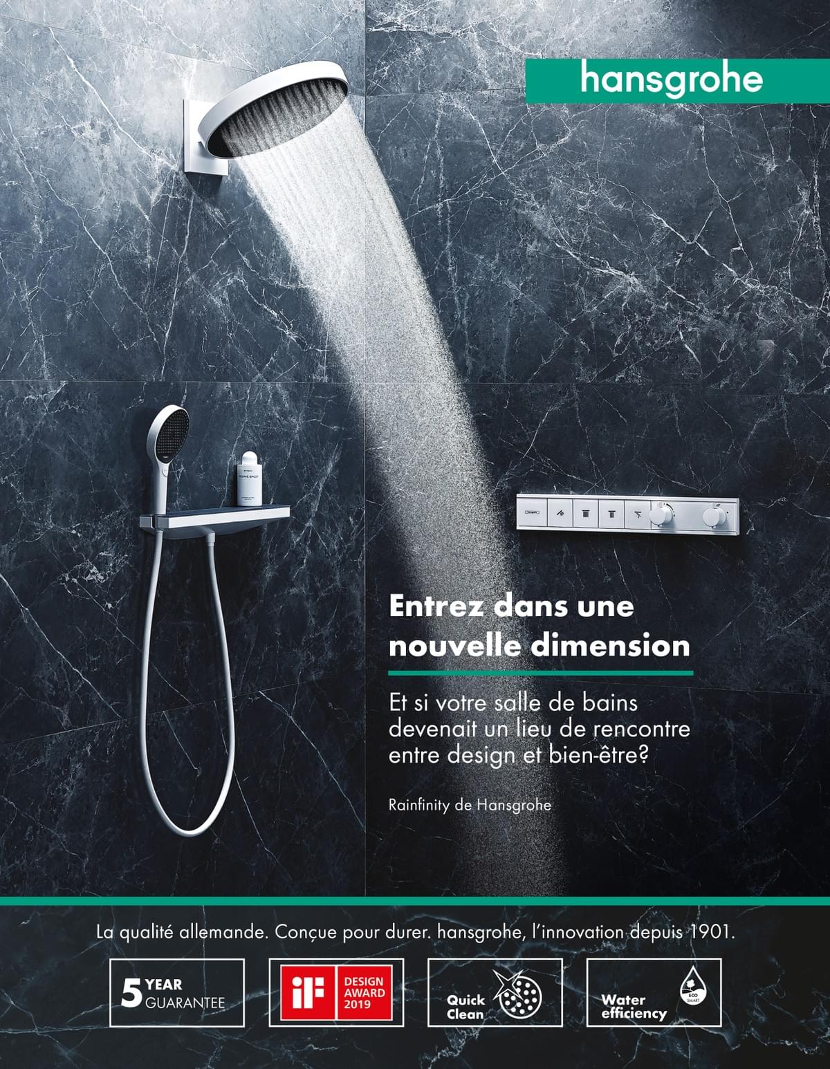 Douche Tunisie - Salle de bains Tunisie - Edifis Group - Robinetterie Tunisie