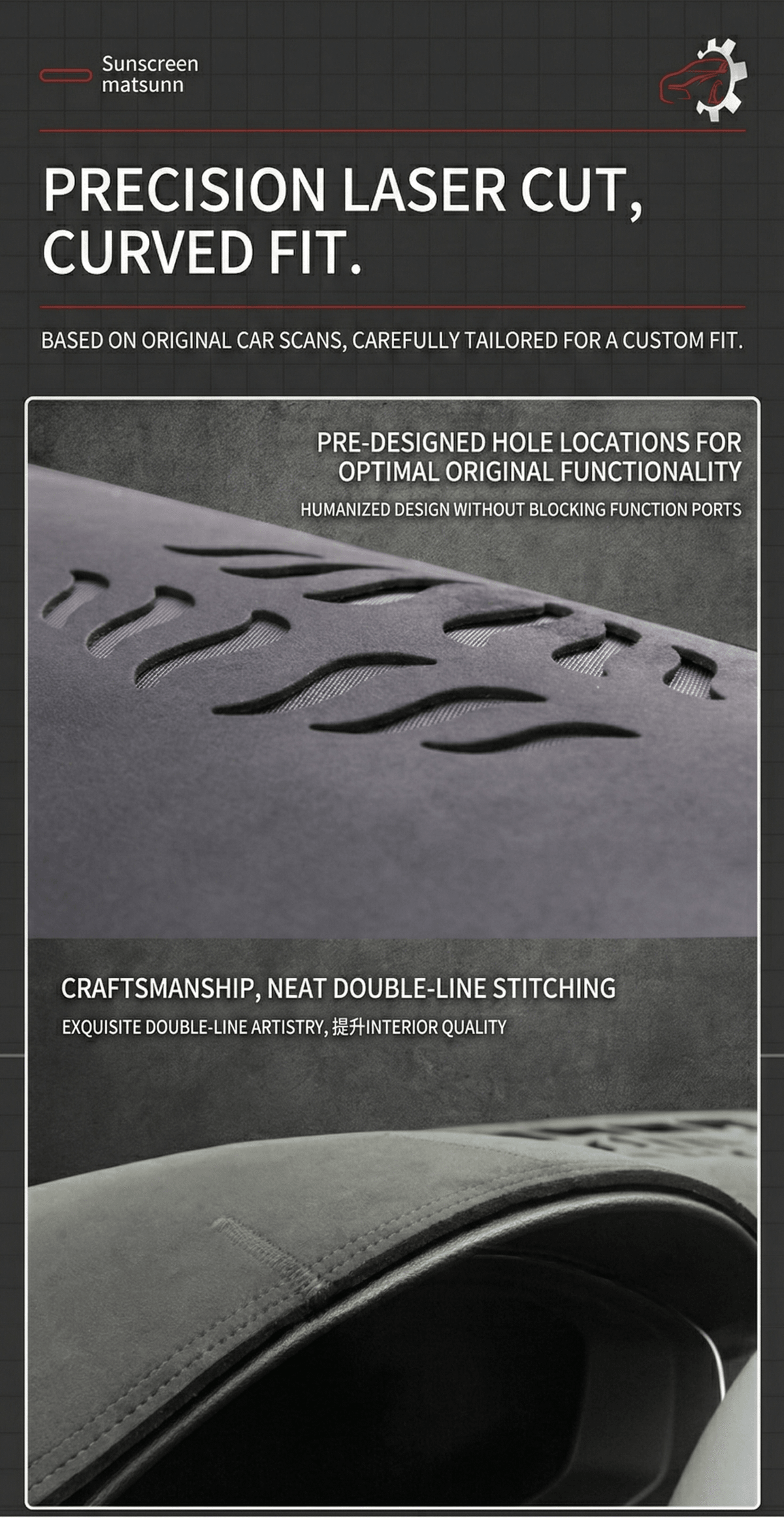 Premium Custom-Fit Dash Mat & Interior Protector