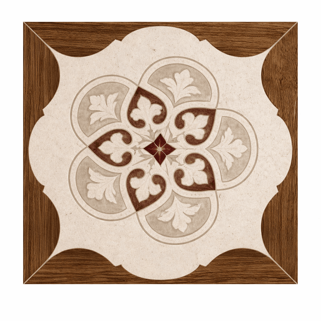 Vintage Petal | Heritage Medallion Art Tile