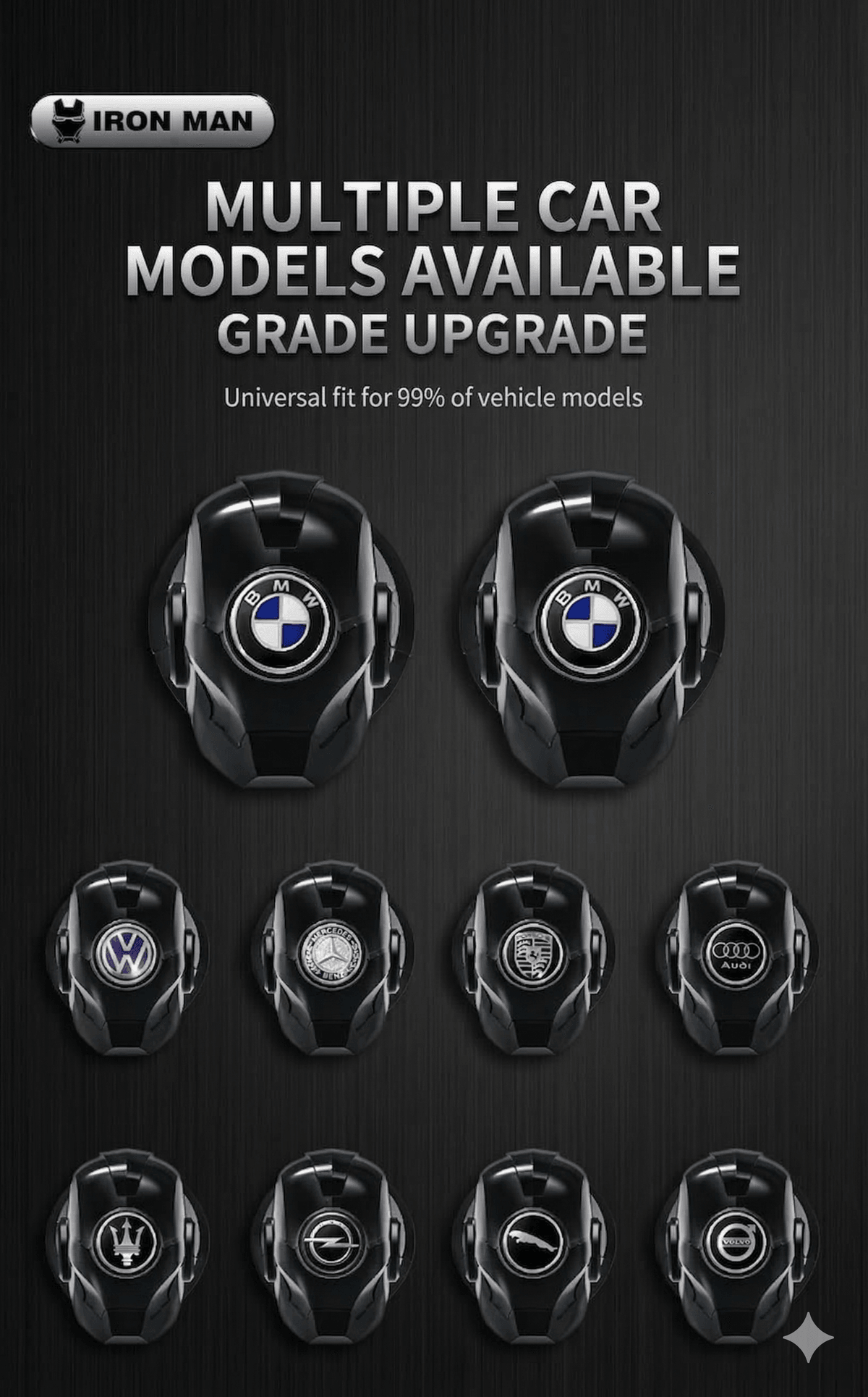 Ultimate Iron Man Push to Start Button Cover - Fit for Universal Vehicles