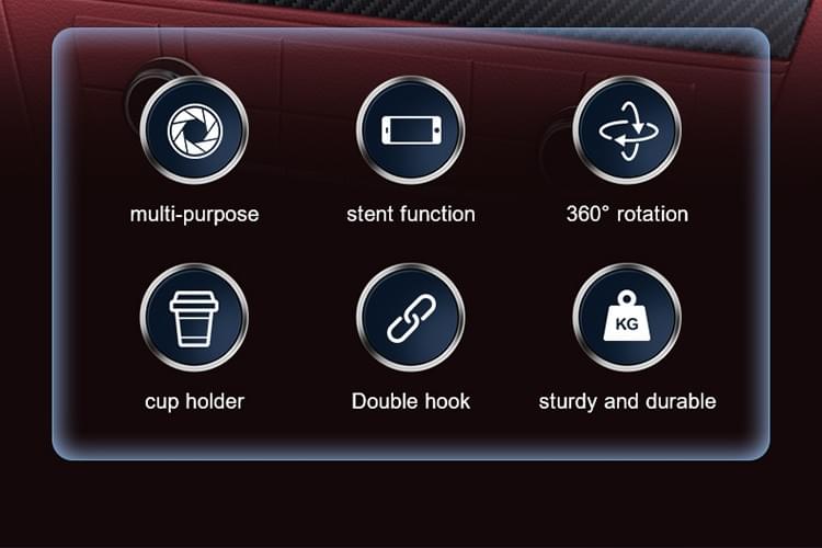 Ultimate 3-in-1 Car Vent Cup Holder