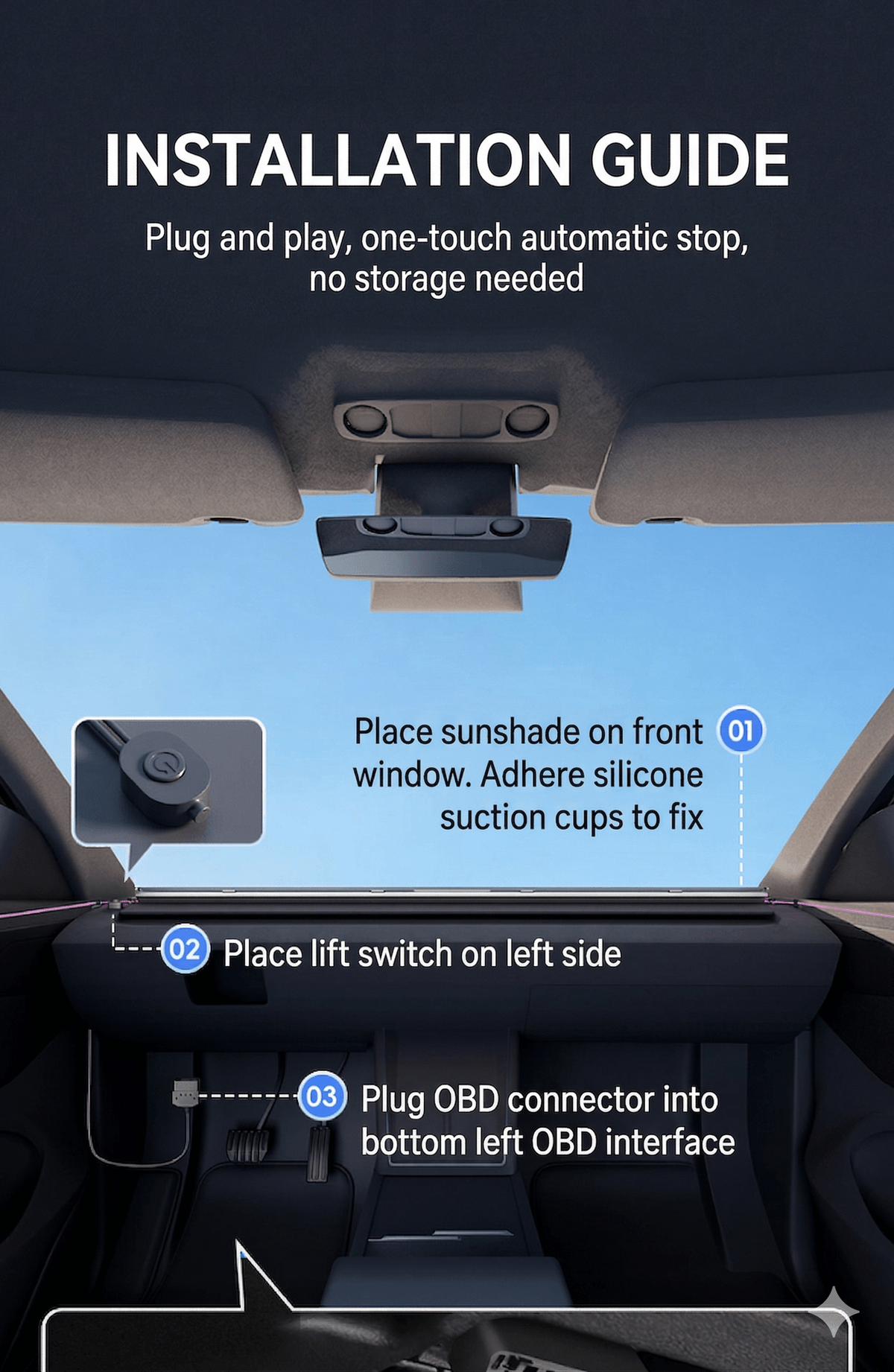 Upgraded Electric Sunshade