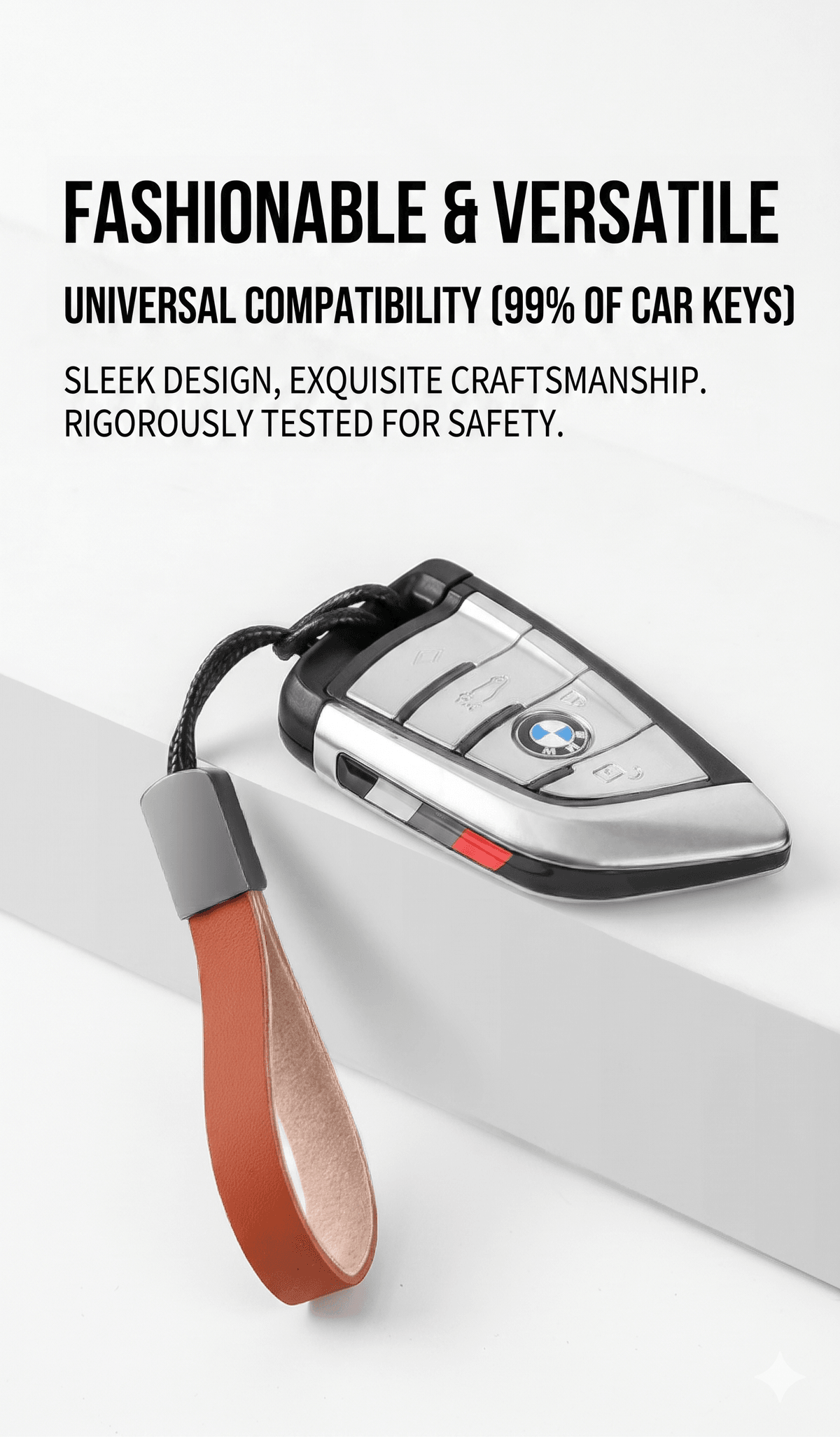 Premium Zinc Alloy Car Keychain — High-End Quick Release Belt Hook