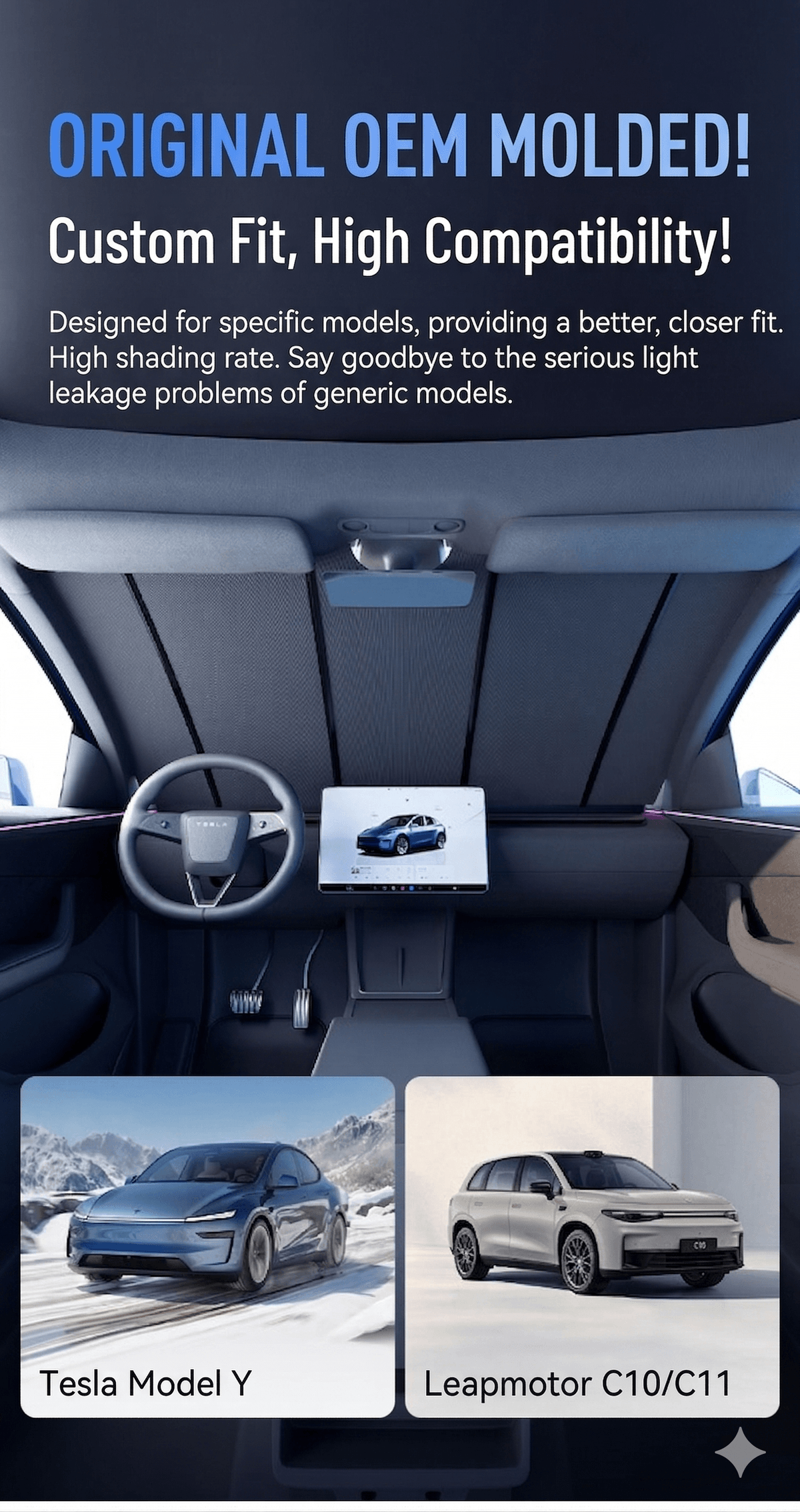 Upgraded Electric Sunshade