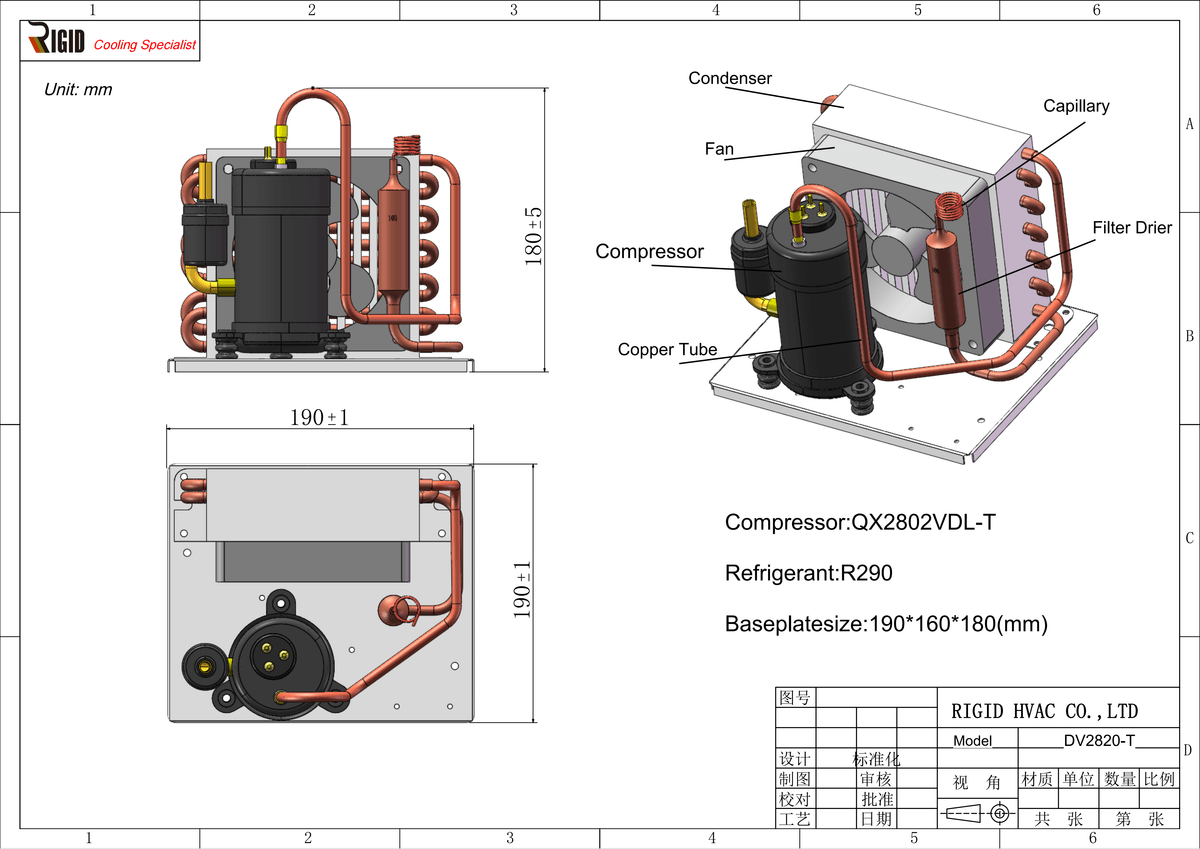 Direct Refrigeration DV2820 (24V, R134A)