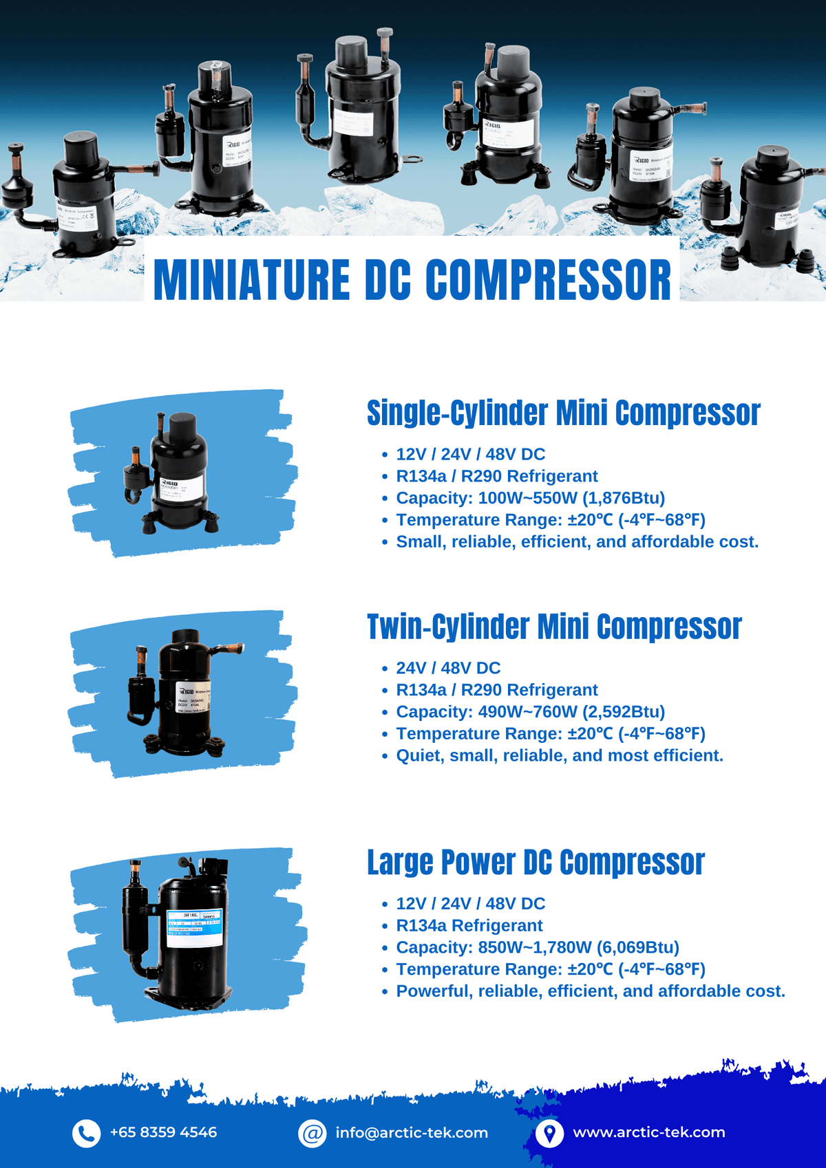 Arctic Tek specializes in thermal management, providing compact and efficient cooling systems for various industries.