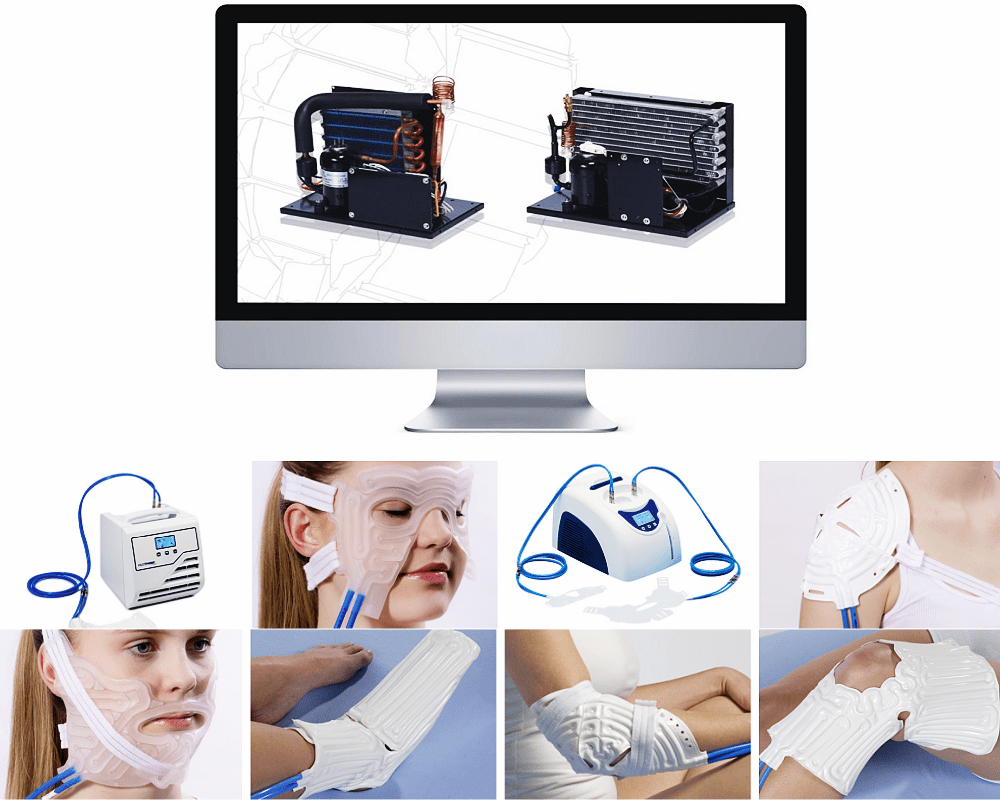 Active compression and water chiller cold exchanger loop