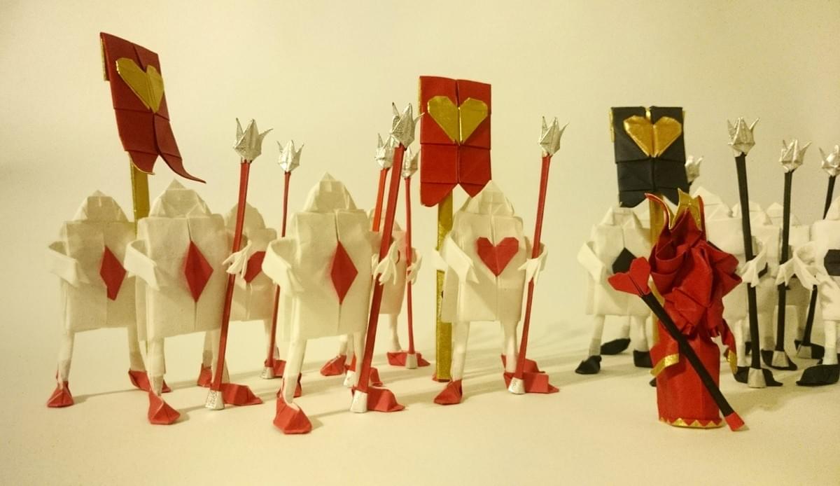 ハートの女王とトランプ兵団 - 創作過程