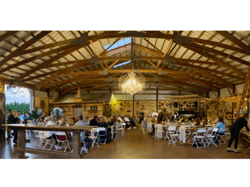 image of a speakeasy barn wedding