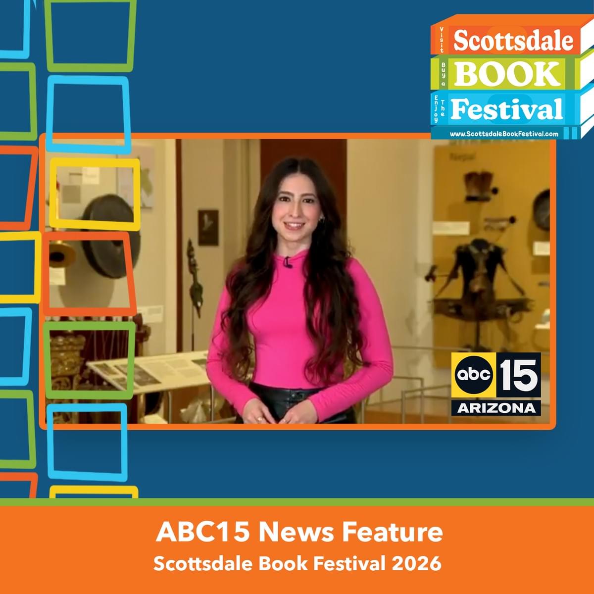 Scottsdale Book Festival featured on ABC15 News in Arizona. 