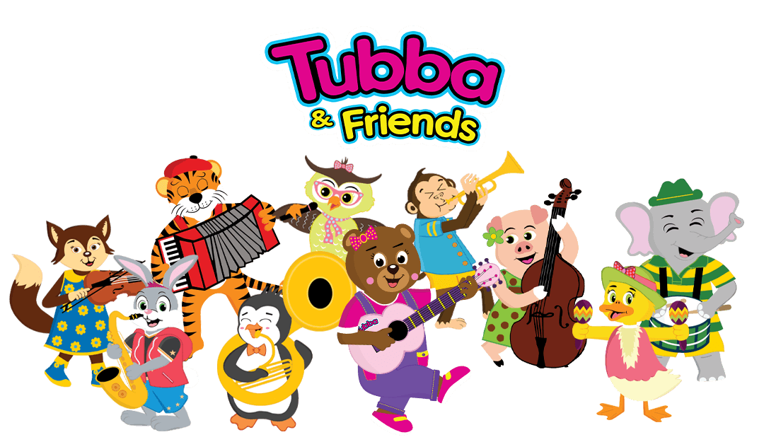 Tubba and Friends original characters created and illustrated by cartoonist Michael Ivery
