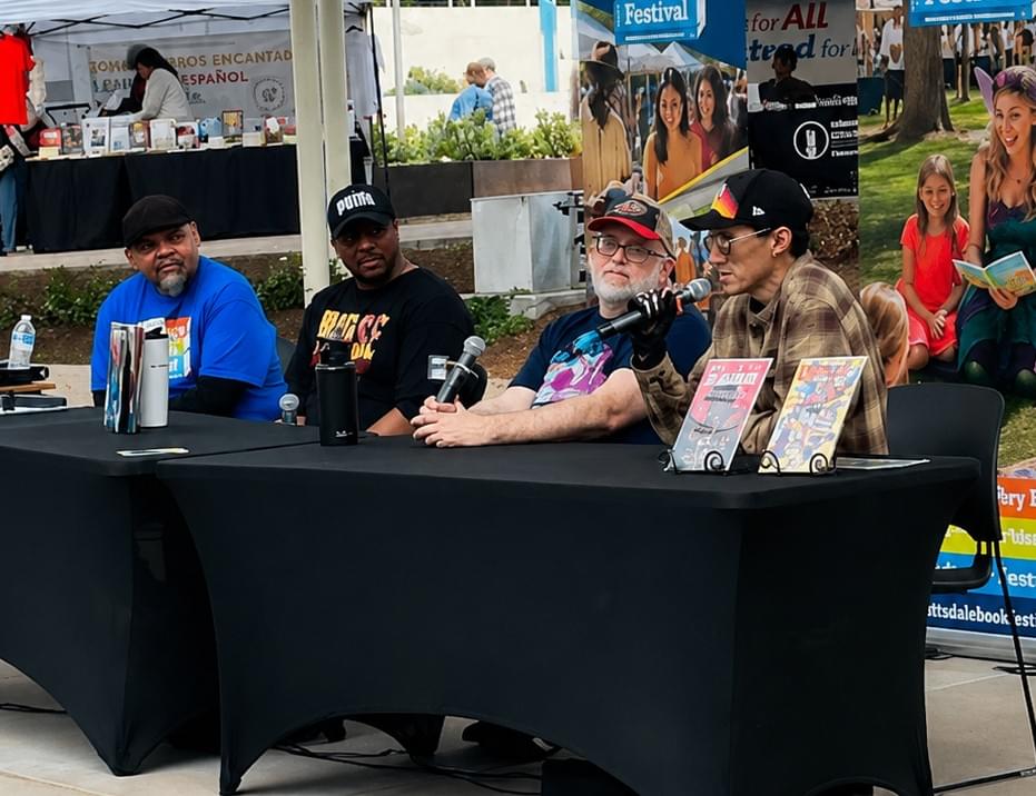 Guest speakers and panelest speak to the crowd at the Scottsdale Book Festival 