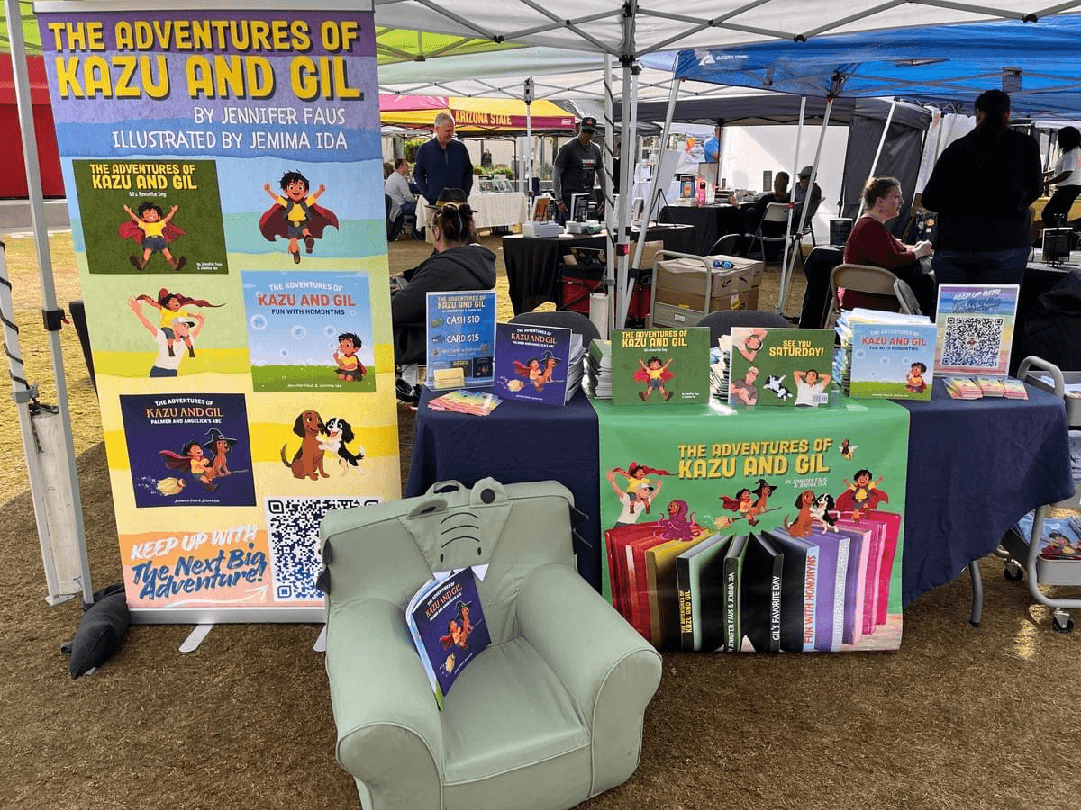 Local children's book author presenting festival fun. Local children's book author presenting festival fun.