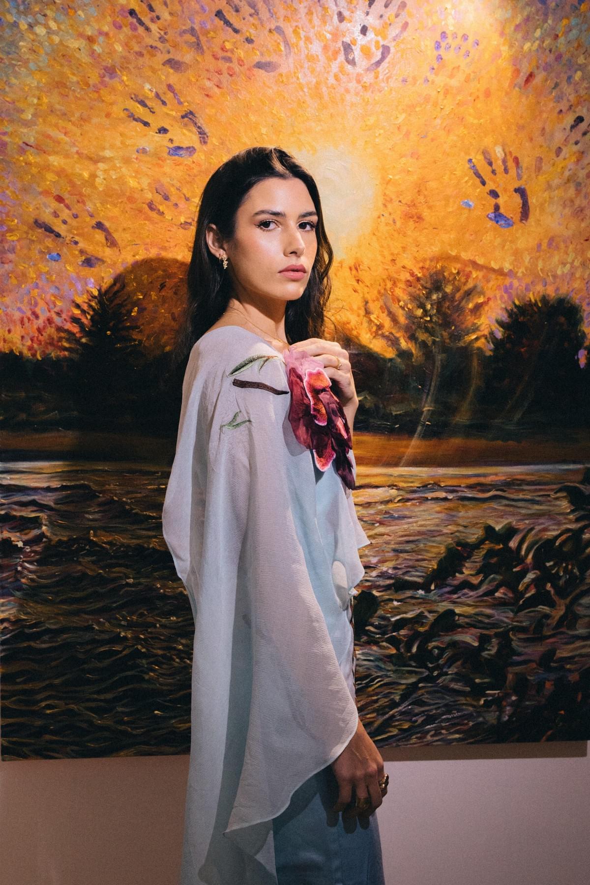 Studio Portrait of Mexican Artist Claudia Robles-Gil