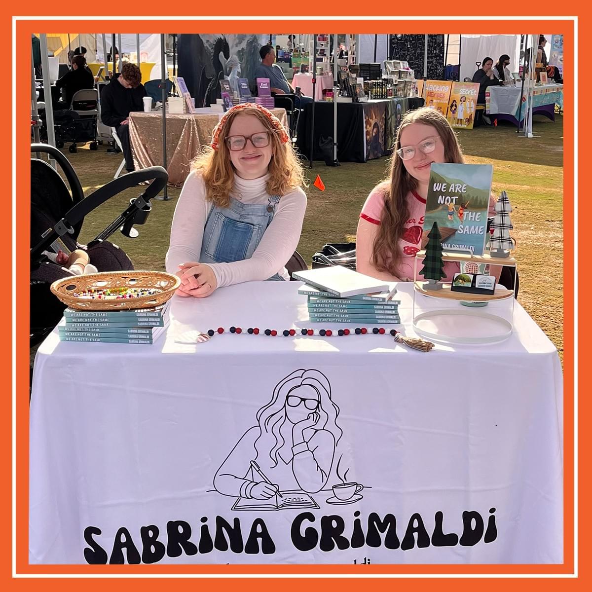 Author exhibitor booth at Scottsdale Book Festival 