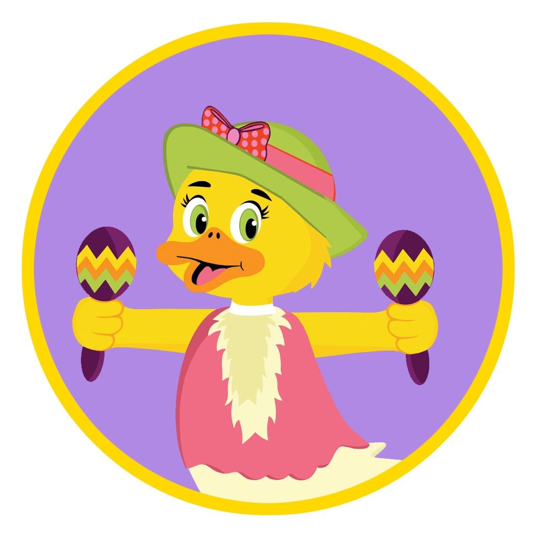 Sadie Duck shaking her maracas in Harmony Ridge